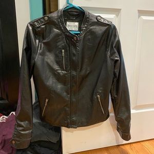 Fake leather jacket